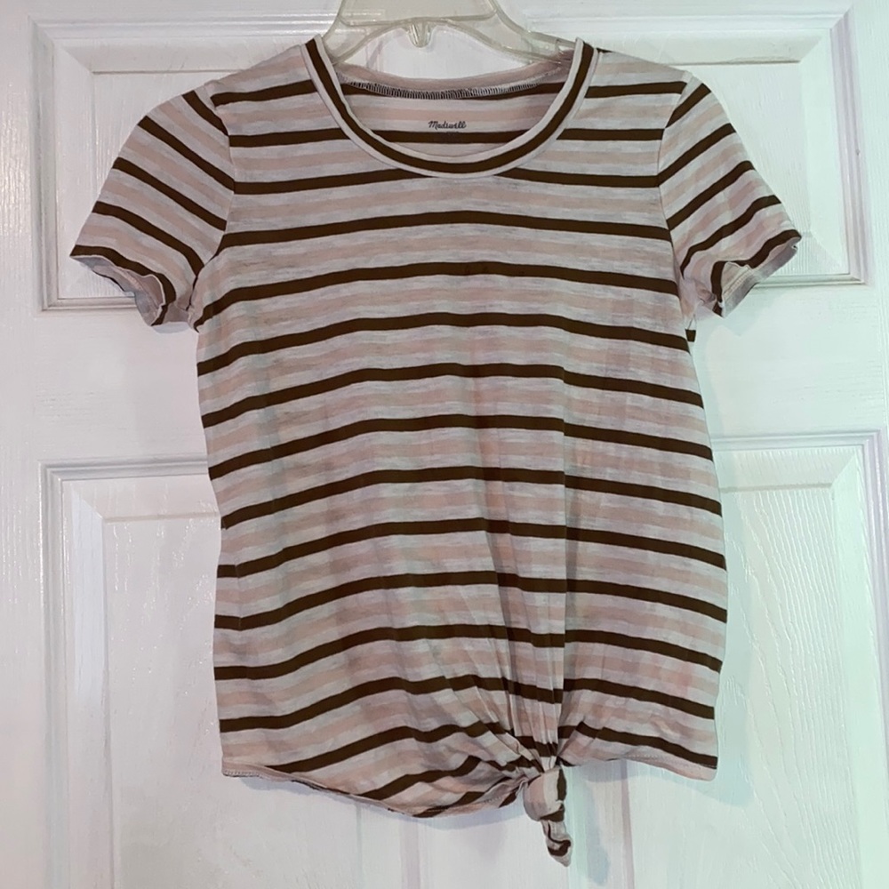 Madewell Knot-Front Tee